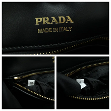 Load image into Gallery viewer, PRADA Leather Shoulder Bag Black