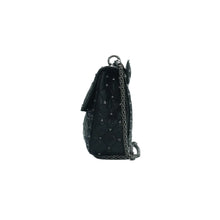 Load image into Gallery viewer, VALENTINO GARAVANI Rockstud spike Leather Satchel Bag Black