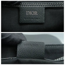Load image into Gallery viewer, Christian Dior Saddle Leather Shoulder Bag Black