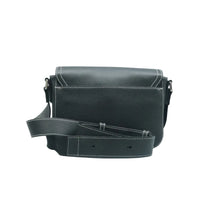 Load image into Gallery viewer, Christian Dior Saddle Leather Shoulder Bag Black