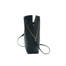 Load image into Gallery viewer, Yves Saint Laurent Pochon Leather Shoulder Bag Black