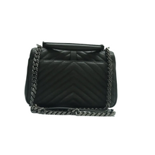 Load image into Gallery viewer, Yves Saint Laurent College Leather Satchel Bag Black