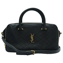 Load image into Gallery viewer, Yves Saint Laurent Liya Leather Satchel Bag Black