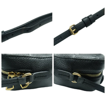 Load image into Gallery viewer, Louis Vuitton Saintonge Monogram Leather Satchel Bag Black