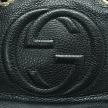 Load image into Gallery viewer, Gucci Soho Leather Shoulder Bag Black