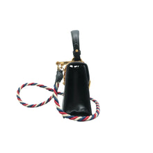 Load image into Gallery viewer, Gucci  Sylvie Calfskin Mini Top Handle Bag Black