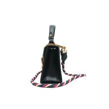 Load image into Gallery viewer, Gucci  Sylvie Calfskin Mini Top Handle Bag Black