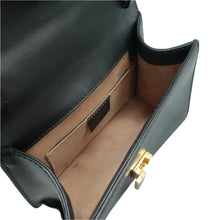 Load image into Gallery viewer, Gucci  Sylvie Calfskin Mini Top Handle Bag Black