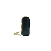 Load image into Gallery viewer, CELINE Triomphe Canvas Shoulder Bag Black