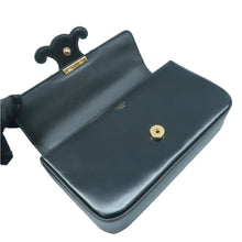 Load image into Gallery viewer, CELINE Triomphe Canvas Shoulder Bag Black