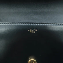Load image into Gallery viewer, CELINE Triomphe Canvas Shoulder Bag Black