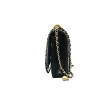 Load image into Gallery viewer, CHANEL Wallet on Chain WOC Leather Crossbody Bag Black