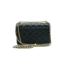 Load image into Gallery viewer, CHANEL Wallet on Chain WOC Leather Crossbody Bag Black