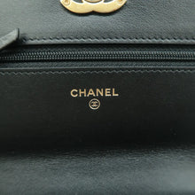 Load image into Gallery viewer, CHANEL Wallet on Chain WOC Leather Crossbody Bag Black