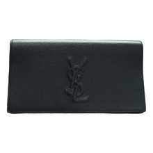 Load image into Gallery viewer, Yves Saint Laurent Leather Clutch Bag Black