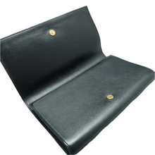 Load image into Gallery viewer, Yves Saint Laurent Leather Clutch Bag Black