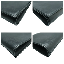Load image into Gallery viewer, Yves Saint Laurent Leather Clutch Bag Black
