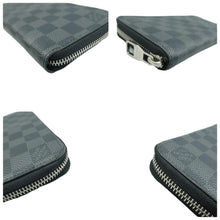 Load image into Gallery viewer, LOUIS VUITTON Zippy Damier Graphite Canvas Wallet Black