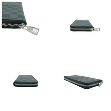 Load image into Gallery viewer, LOUIS VUITTON Zippy Damier Graphite Canvas Wallet Black