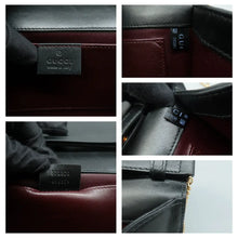 Load image into Gallery viewer, Gucci  Zumi Smooth Calfskin Small Top Handle Shoulder Bag Black