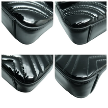 Load image into Gallery viewer, GUCCI GG Marmont Patent Leather Shoulder Bag Black