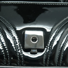 Load image into Gallery viewer, GUCCI GG Marmont Patent Leather Shoulder Bag Black