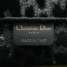Load image into Gallery viewer, Christian Dior Book Velvet Embroidered Medium Leopard Tote Bag Multicolour