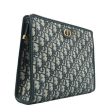 Load image into Gallery viewer, Christian Dior 30 Montaigne Aphrodite Oblique Jacquard Clutch Navy Blue