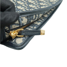 Load image into Gallery viewer, Christian Dior 30 Montaigne Aphrodite Oblique Jacquard Clutch Navy Blue