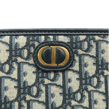 Load image into Gallery viewer, Christian Dior 30 Montaigne Aphrodite Oblique Jacquard Clutch Navy Blue