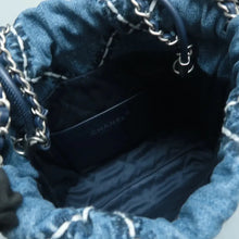 Load image into Gallery viewer, CHANEL 22 Fabric Satchel Bag Blue