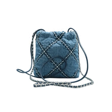 Load image into Gallery viewer, CHANEL 22 Fabric Satchel Bag Blue