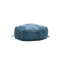 Load image into Gallery viewer, CHANEL 22 Fabric Satchel Bag Blue