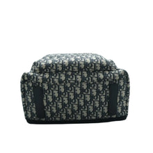 Load image into Gallery viewer, Christian Dior Oblique Rider Fabric Backpack Bag Blue