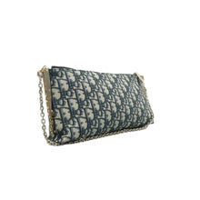 Load image into Gallery viewer, Christian Dior Fabric Shoulder Bag Blue