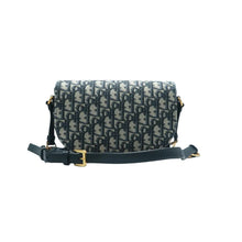 Load image into Gallery viewer, Christian DIOR CD Signature Fabric Shoulder Bag Blue