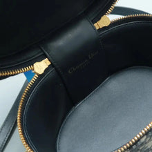 Load image into Gallery viewer, Christian Dior Fabric Satchel Bag Blue