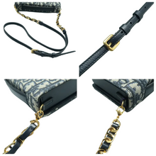 Load image into Gallery viewer, Christian Dior Signature Fabric Satchel Bag Blue