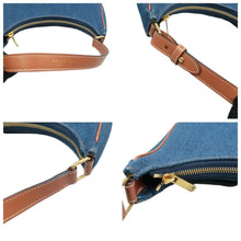 Load image into Gallery viewer, Celine Ava Cloth Shoulder Bag Denim Blue