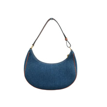 Load image into Gallery viewer, Celine Ava Cloth Shoulder Bag Denim Blue