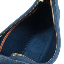 Load image into Gallery viewer, Celine Ava Cloth Shoulder Bag Denim Blue