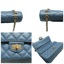 Load image into Gallery viewer, CHANEL 2.55 Leather Shoulder Bag Blue
