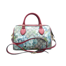 Load image into Gallery viewer, GUCCI Boston Canvas Satchel Bag Blue