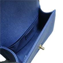 Load image into Gallery viewer, CHANEL Boy Leather Shoulder Bag Blue