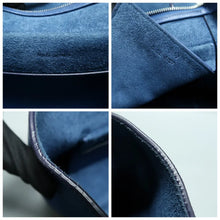 Load image into Gallery viewer, Celine Mini Belt Grained Calfskin Leather Shoulder Bag Blue