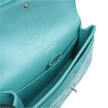 Load image into Gallery viewer, CHANEL CF Jumbo Quilted Caviar Leather Shoulder Bag turquoise