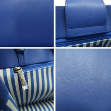 Load image into Gallery viewer, CHANEL Leather Shoulder Bag Blue