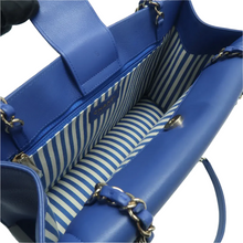 Load image into Gallery viewer, CHANEL Leather Shoulder Bag Blue