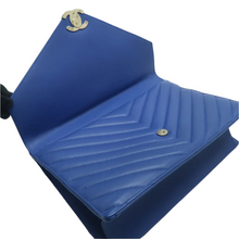 Load image into Gallery viewer, CHANEL Leather Shoulder Bag Blue