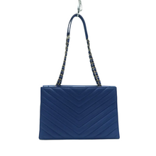Load image into Gallery viewer, CHANEL Leather Shoulder Bag Blue